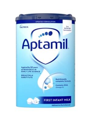 Aptamil First Powder Infant Formula with GOS_FOS, DHA, & HMO 3’GL, 28.2oz Canister