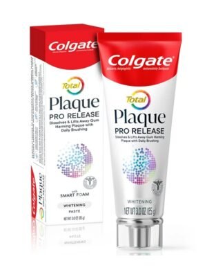 Colgate Total Plaque Pro Release Whitening Toothpaste, 3 Oz Tube