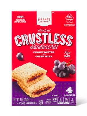 Frozen Peanut Butter and Grape Jelly Crustless Sandwich - 4ct