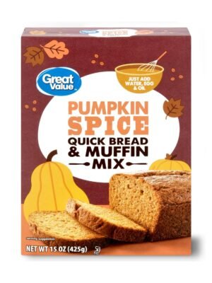 Great Value Pumpkin Spice Quick Bread & Muffin Mix, 15 oz Box