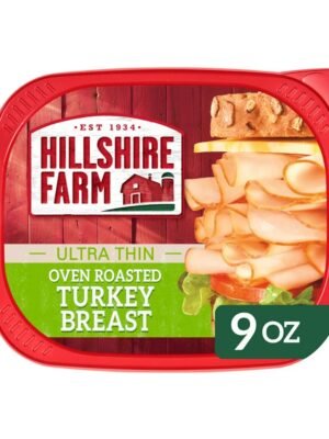 Hillshire Farm Sliced Oven Roasted Turkey Breast Deli Lunch Meat, 9 oz