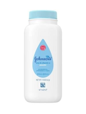 Johnson's Naturally Derived Cornstarch Baby Powder with Aloe & Vitamin E, 1.5 oz